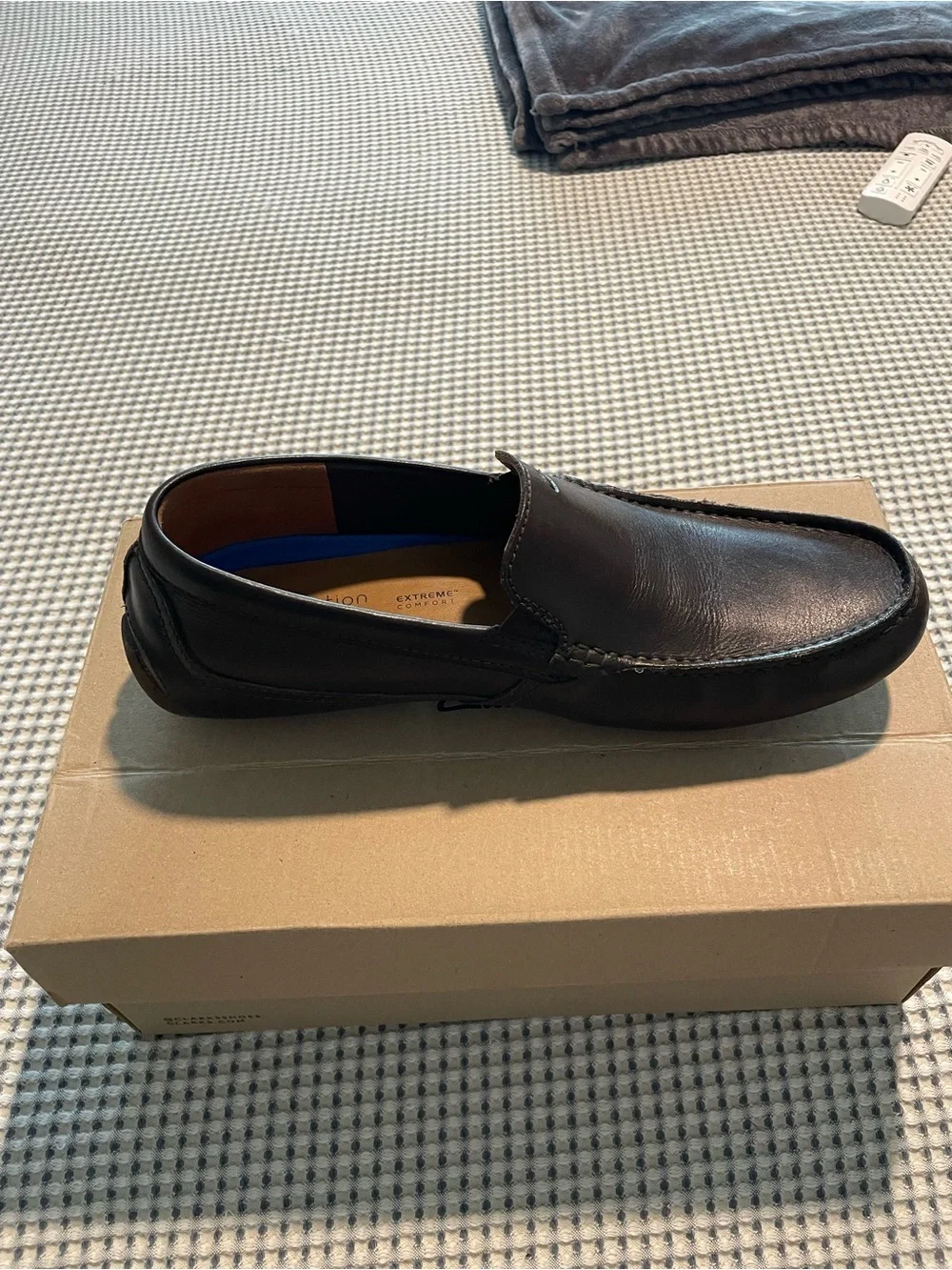 Clarks Markman Plain Men's Dark Brown Leather Slip-On Loafers